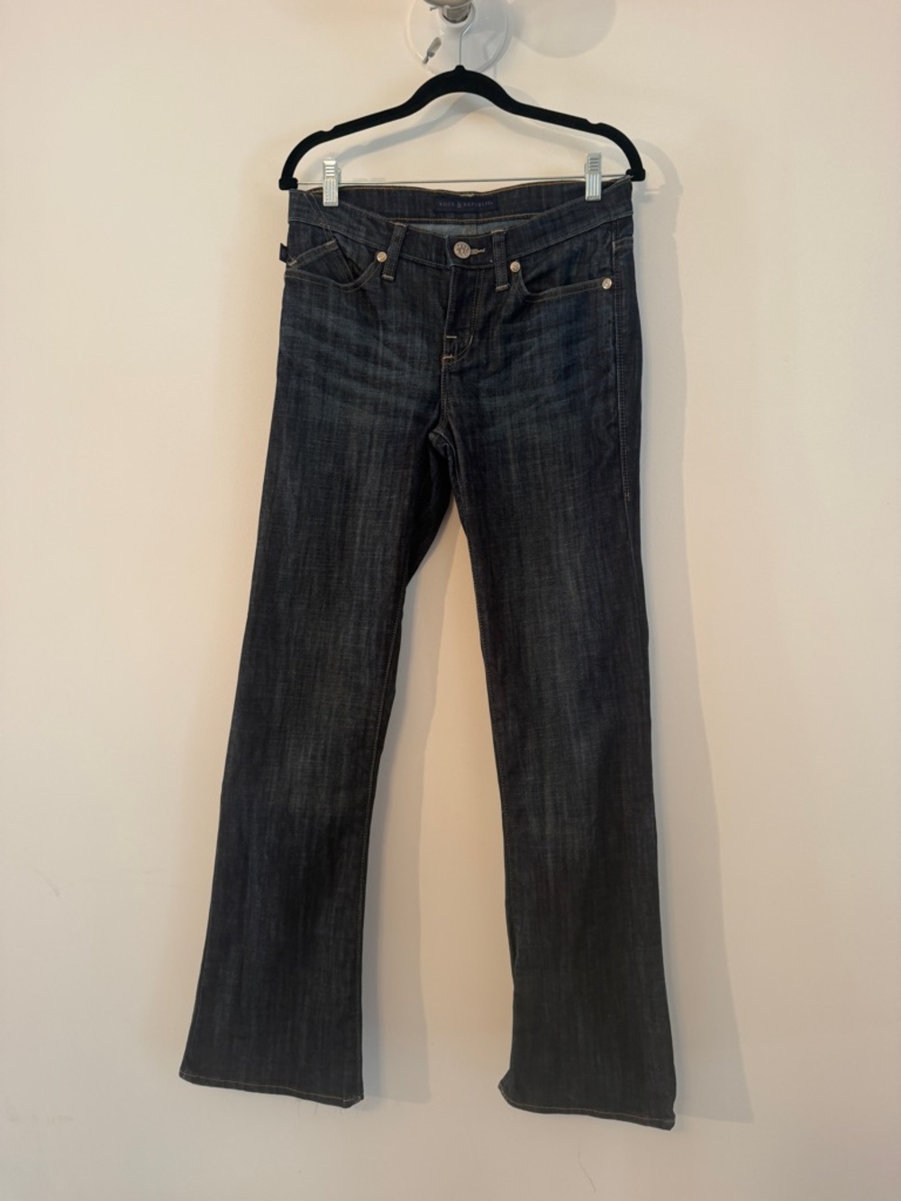 Rock & Republic Women’s Dark Wash Raw Hem Jeans